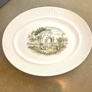 Johnson Bros Arcadia large Oval Serving Platter Scenic Design of idyllic Greece
